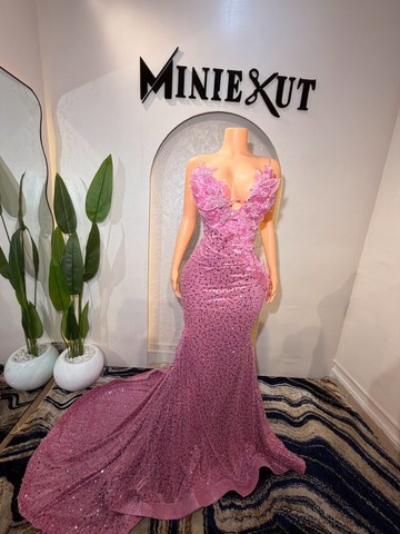 pink prom dress, long pink prom dress, pink birthday dress
