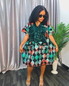 Rich Aunty Vibes Adire BuBu/Agbada/BouBou