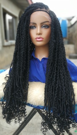 Perruque tresses, perruque pour femme noire, Bob faux locs, livraison gratuite