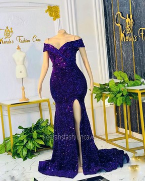 Robe de bal à sequins, robe de soirée scintillante, robe de mariée africaine