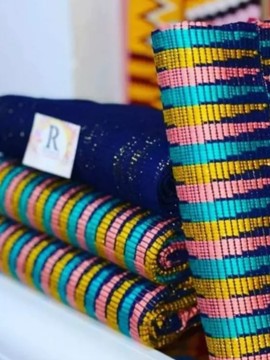 African kente/ Ashanti Bonwire Kente -Hand woven