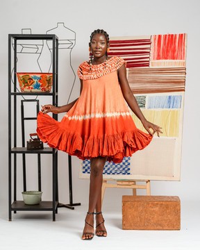 Robe Maasaï orange