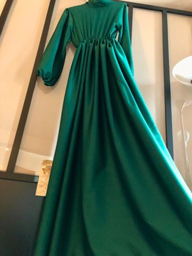 Robe satin longue