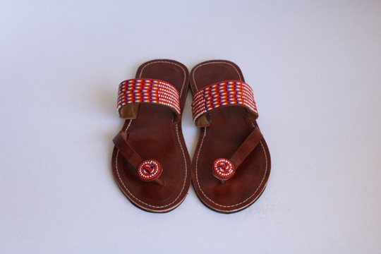 Masai Beaded sandals, African  sandals, Women Sandals, Leather sandals, Boho sandals, Beach sandals