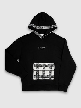 Kigali black kangoo hoodie