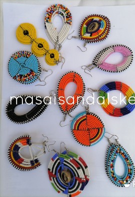 Maasai earrings / Wholesale maasai strings / Handmade earrings for women