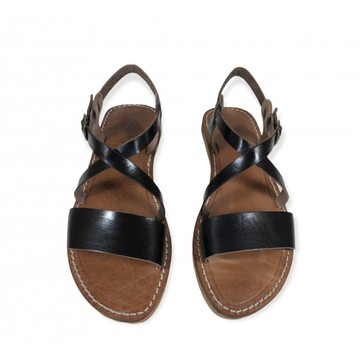 Sandale en cuir véritable haute qualité fait main mode femme