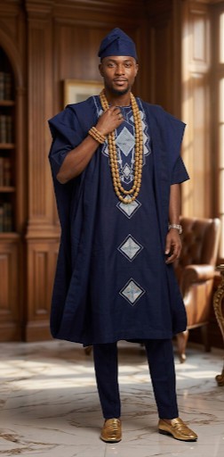 Agbada set | Traditional Nigerian Yoruba attire|