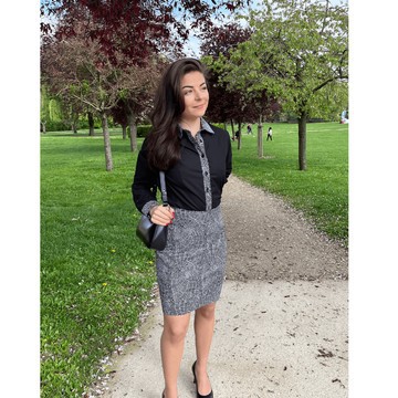 JIHANE short skirt in wax