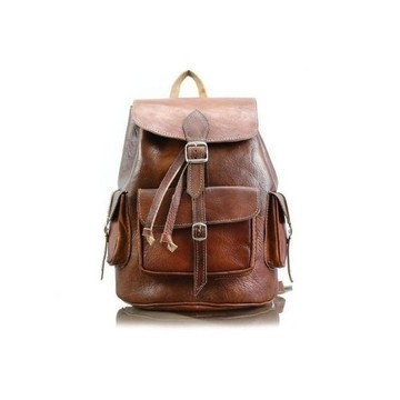 BIG SALE! Genuine Leather Backpack  Handmade by Cuiroma Craftsmen in Morocco