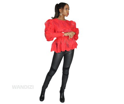 African Print Peplum Top, Ankara Peplum Top