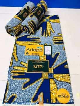 6 YARDS FABRIC WAX ANKARA FABRIC PATTERN: