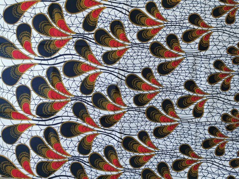 AFRICAN WAX FABRIC COUPON PATTERN