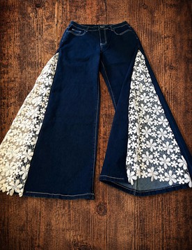 Jeans motif wax