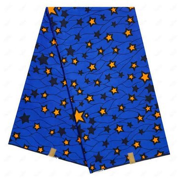 Blue star ankara fabric 6 yards Ankara Cotton