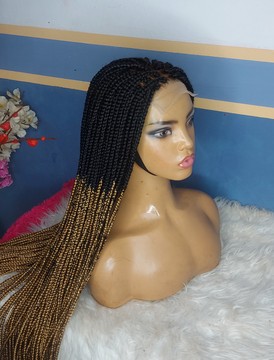 Braided wigBox braided  wig  lace front  wig faux locks dreadlocks wig goddess locks wig