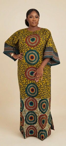 Robe kaftan Ankara longue