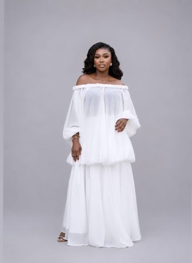ENSEMBLE JUPE BLANCHE FAYE