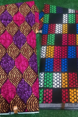 Aduni 2 Ankara fabric set, cotton fabric