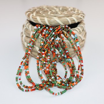 Bayas multicolore en Crystal fine, bine bine , perle de taille , collier de ventre