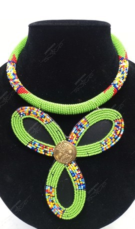 Collier femme perlé, tour de cou Maasai, collier de perles africaines, collier moderne
