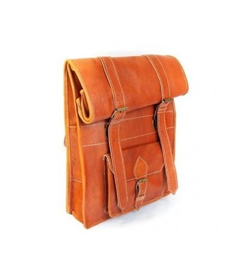 100% handmade high quality genuine leather backpack.