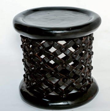 Natural Brown African Bamileke Stools