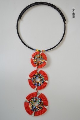 African Maasai Beaded Pendant Necklace | African Tribal Jewelry | One size fits all | Gift for Her