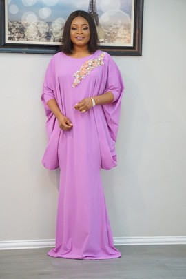 TARA BUBU KAFTAN DRESS - LILAC