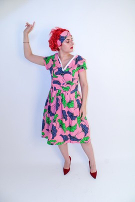 This flared dress "Fleur de mariage" Destined for events and sunny days