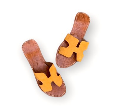 Sandale en cuir véritable haute qualité fait main mode femme