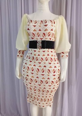 Sublime pleated silk dress and "bogo chic" muslin