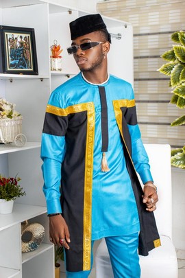 Vêtements traditionnels pour hommes africains, vêtements nigérians pour hommes, caftan de vêtements pour hommes africains