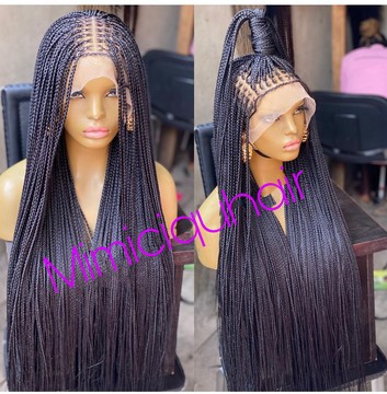 Knotless braids black(frontal small size)
