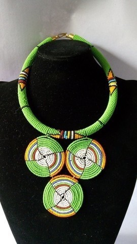 Collier de perles africaines, collier de perles Masaï, cadeau de Noël pour maman, collier tribal