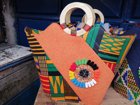 African jute bags / African handbags / Beaded bags African