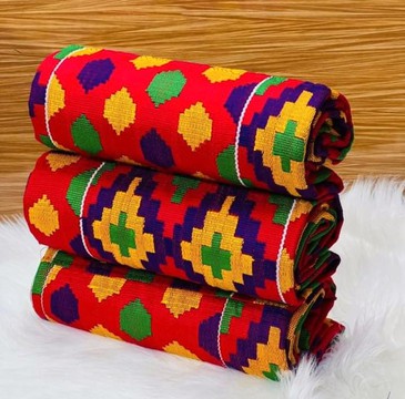 African kente/ Ashanti Bonwire Kente -Hand woven