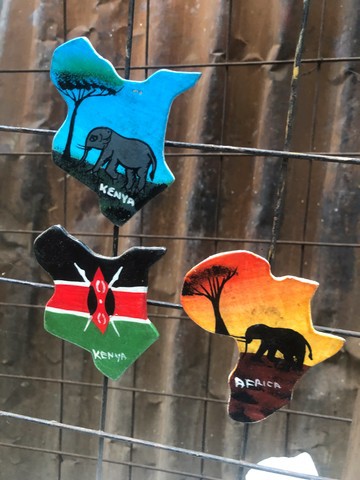 Artistic fridge wooden animal decor magnets