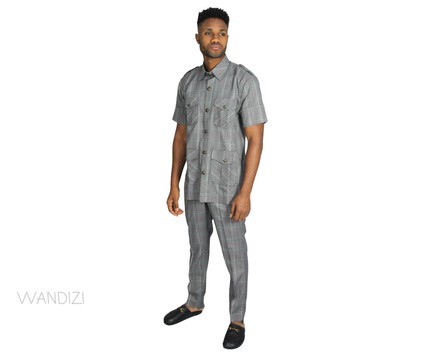 2PC African Suit, African Mens Clothing, African Mens Wear, Traditional Clothing, African Groom Suit
