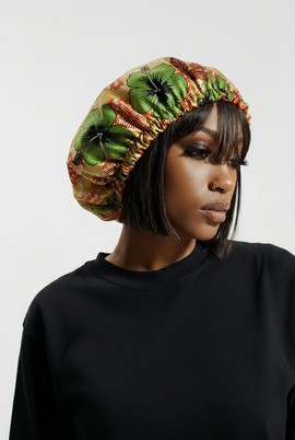 Reversible silk beanie / satin nightcap / hair accessories for women