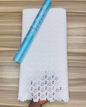 Luxury White Swiss Lace Fabric