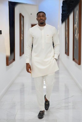 Elegant Cream Senator Suit