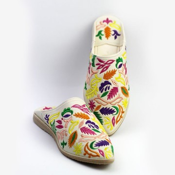 Babouche en cuir original fait main