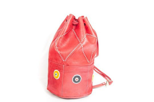 Very good quality handmade original real leather backpack