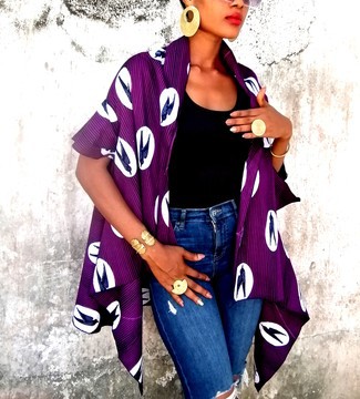 Afro kimono cotton wax