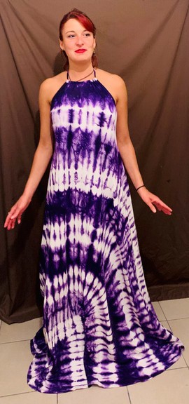 Robe indigo Tye And Die violet