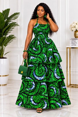 African occasion Ankara Dress, Nigeria women Fashion, Casual Ankara gown