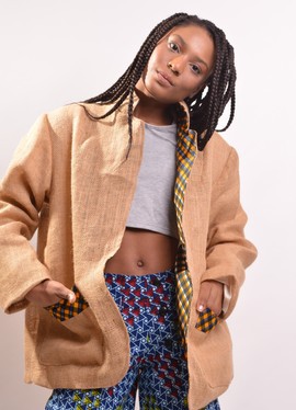 oversized hemp jacket