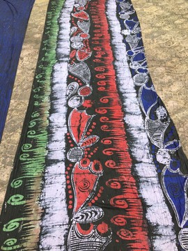 African Adire Eleko/ Handmade Nigerian Adire/ Quality Batik Fabric/  100% cotton/ Tie Dye Kampala1