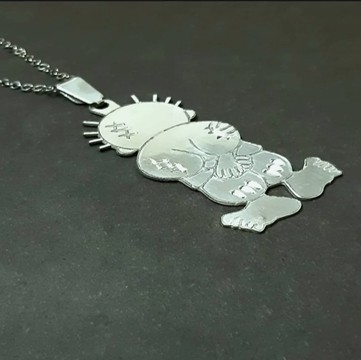 Handala Silver Necklace